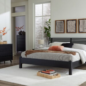 Danziar - Slat Panel Bed With Low Footboard Set