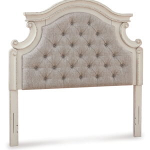 Realyn - Full UPH Panel Headboard - Chipped White