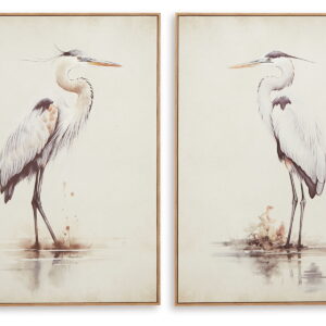 Aubinell - Wall Art Set (Set of 2) - Beige