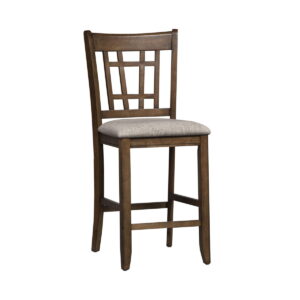 Santa Rosa - Lattice Back Counter Chair - Antique Honey