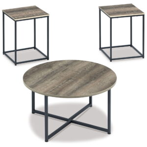 Wadeworth - Occasional Table Set (Set of 3) - Brown / Beige