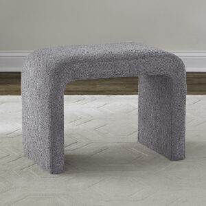 Cascade Falls - Upholstered Accent Stool - Satin Espresso