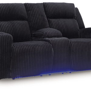 Forest Lake - Power Reclining Loveseat With Console / Adj Headrest