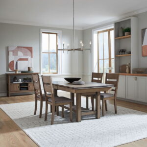 Brook Bay - Trestle Table Set With Slat Back Chairs