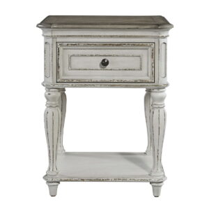 Magnolia Manor - Leg Nightstand - Antique White