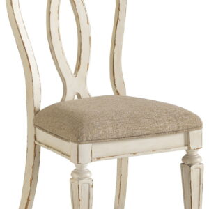 Realyn - Dining UPH Side Chair (Set of 2) - Ribbonback - Chipped White