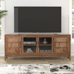 Shaker Lakes - 82" TV Console - Harvest Brown