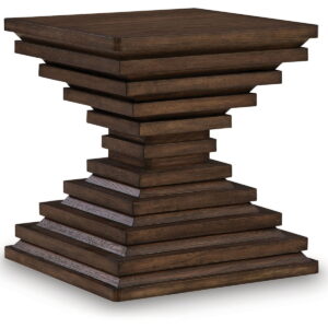 Hannodream - Square End Table - Warm Brown
