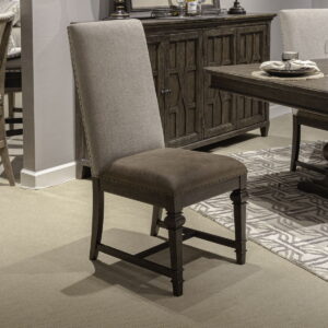 Paradise Valley - Upholstered Side Chair (RTA) - Saddle Brown