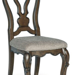 Maylee - Dining Upholstered Side Chair (Set of 2) - Dark Brown