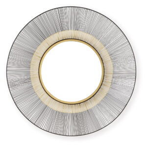 Dallmen - Accent Mirror - Black / Gold Finish