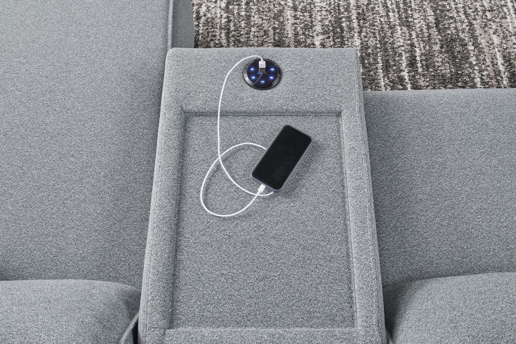 Modmax II - Reclining Sectional - Salt And Pepper - Image 33