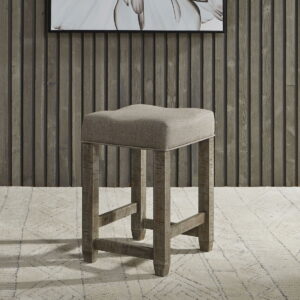 Parkland Falls - Upholstered Console Stool - Weathered Taupe