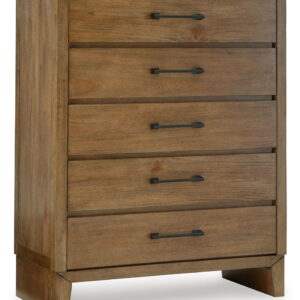 Sherbana - Five Drawer Chest - Light Brown