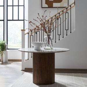 Kaleidoscope - Pedestal Table- Brown - Aged Whiskey