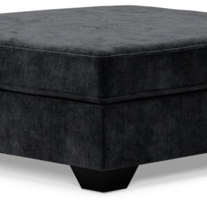 Lavernett - Oversized Accent Ottoman - Charcoal