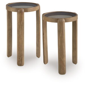 Jossor - Accent Table Set (Set of 2) - Light Brown