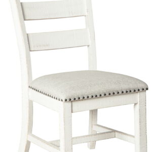 Valebeck - Dining UPH Side Chair (Set of 2) - Beige / White