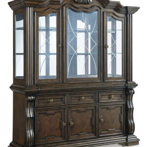 Maylee - Dining Buffet And Hutch - Dark Brown