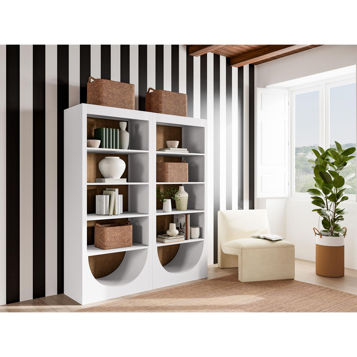 Rosalie - Bookcase - White - Image 3