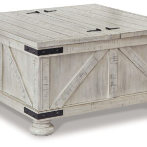 Carynhurst - Cocktail Table with Storage - Whitewash