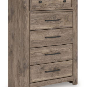 Rusticott - Five Drawer Chest - Brown