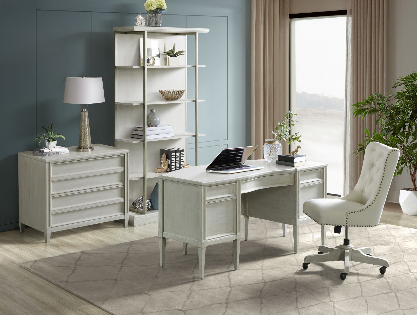 Maisie - Executive Desk - Champagne - Image 5