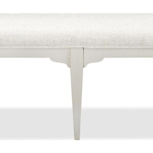 Myra - Upholstered Dining Bench - Paperwhite