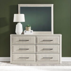 Modern Play - Dresser & Mirror - Natural White