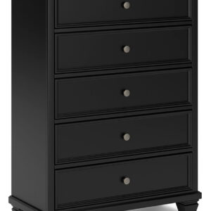 Lanolee - Five Drawer Chest - Black