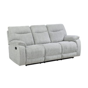 Chablis - Reclining Sofa - Mist Gray
