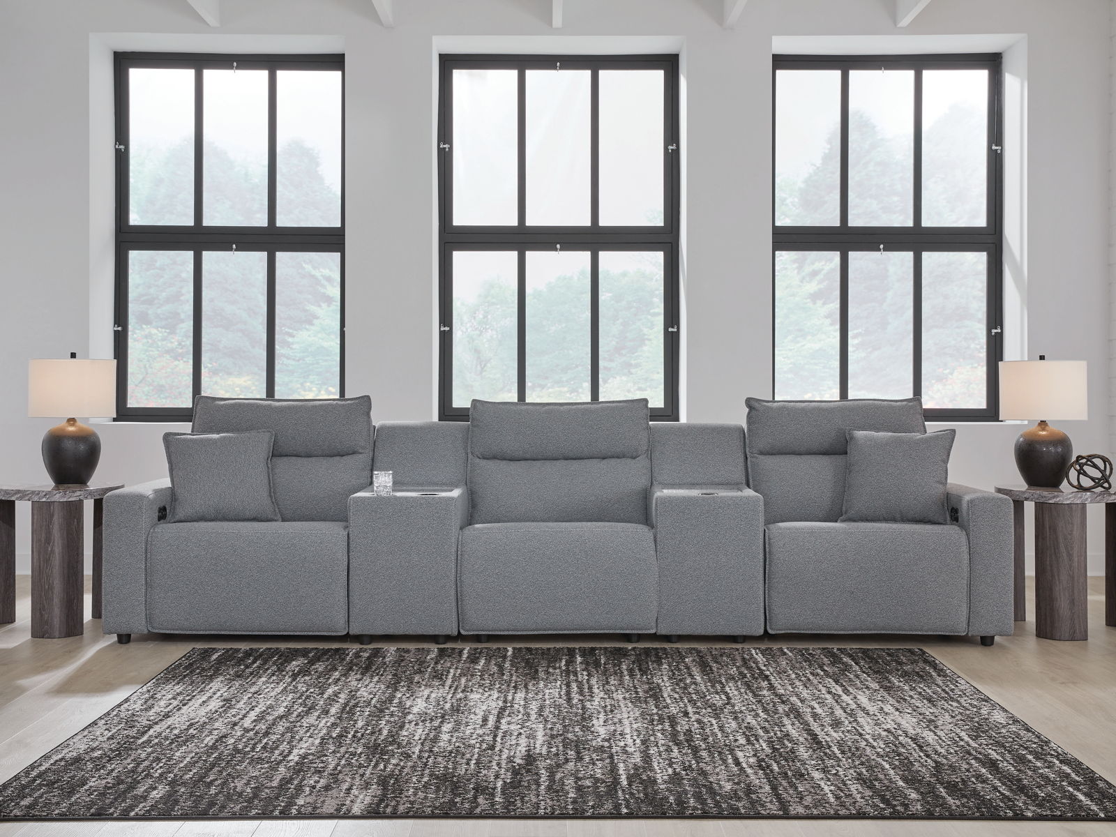 Modmax II - Reclining Sectional - Salt And Pepper - Image 32