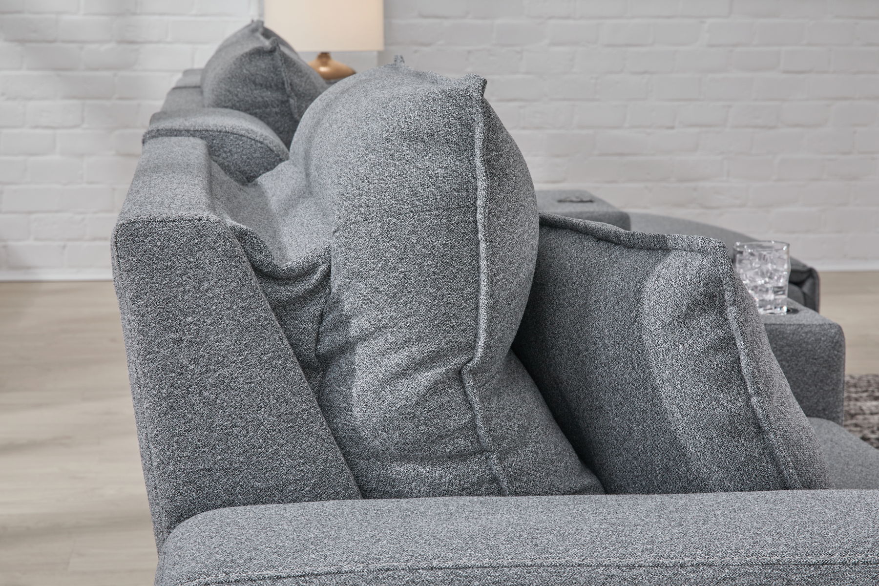 Modmax II - Reclining Sectional - Salt And Pepper - Image 38