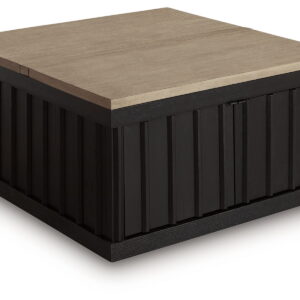 Rylandyn - Lift Top Cocktail Table - Black / Light Brown