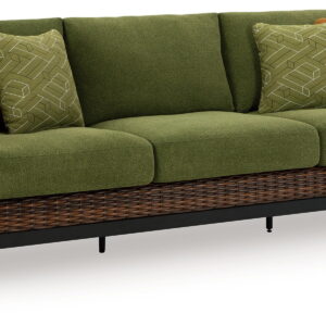 Horizon Hall - Sofa With Cushion - Brown / Green