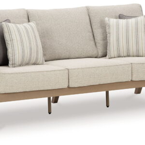 Hallow Creek - Sofa With Cushion - Driftwood
