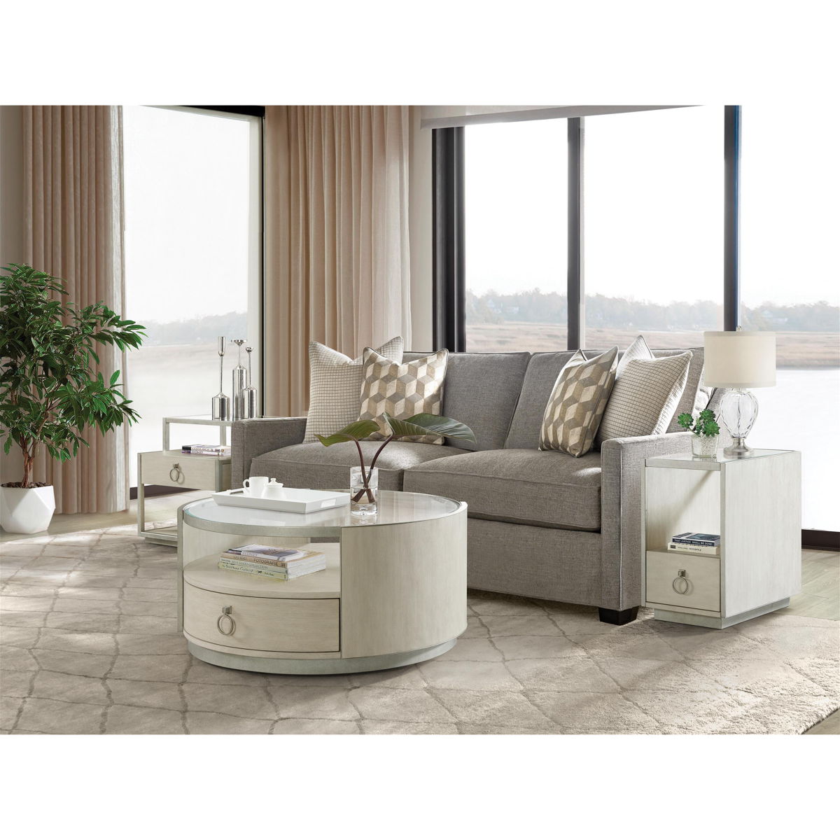 Maisie - Rectangular End Table - Champagne - Image 5