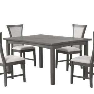 Flair - 5 Piece Dining Set (Table & 4 Chairs) - Gray