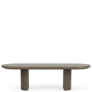 Sariel - Double Pedestal Dining Table - Dark Brown
