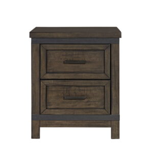 Thornwood Hills - 2 Drawer Nightstand - Rock Beaten Brown