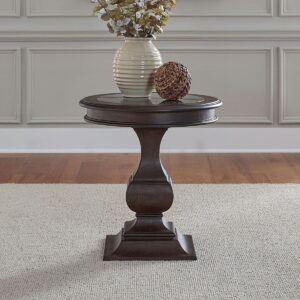 Provence Park - Round End Table - Chateau Brown