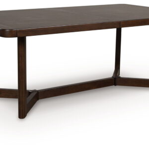 Dilenno - Rectangular Dining Room Extension Table - Dark Brown