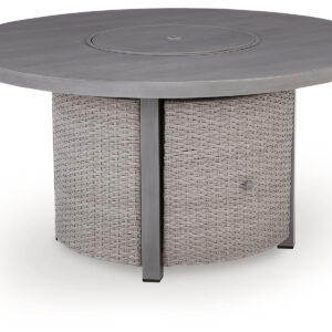 Half Moon Beach - Round Fire Pit Table - Gray