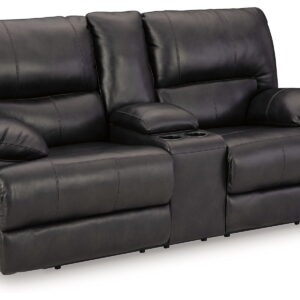 Mountainous - Power Reclining Loveseat With Console /Adj Headrest - Eclipse