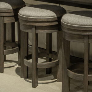 Lennox Hill - Upholstered Swivel Console Stool - Bark
