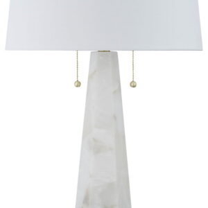 Laurellen - Alabaster Table Lamp - White