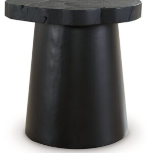 Wimbell - Round End Table - Black