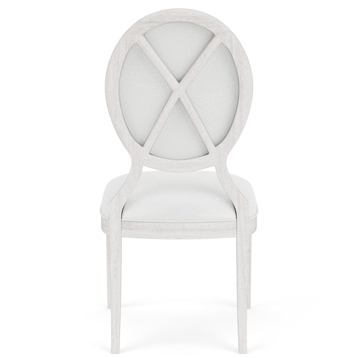 Hepburn - Oval Back Upholstered Side Chair (Set of 2) - White - Image 6