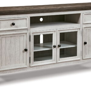 Havalance - Extra Large TV Stand - 4 Doors - Brown / Beige