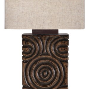 Heathbury - Paper Table Lamp - Antique Brown